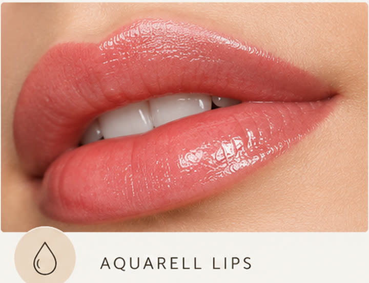 Aquarell Lips – Permanent Make-up in München bei MiPiel